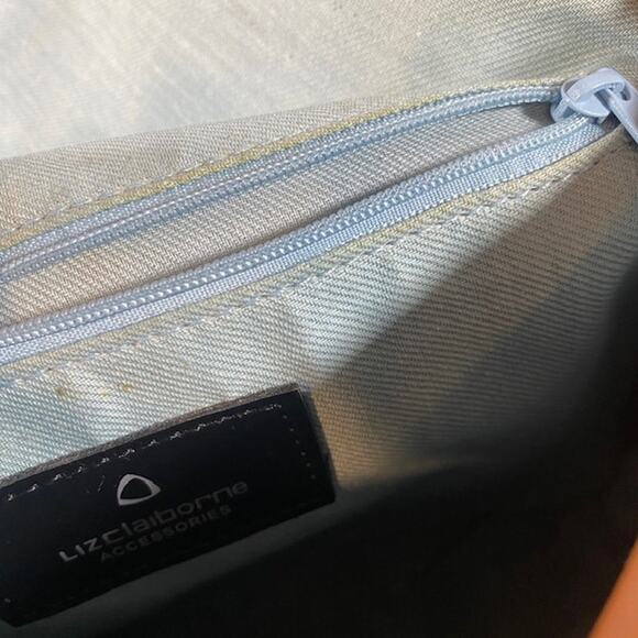 Liz Claiborne Brown Vegan Leather Messenger Shoulder Bag Women - Picture 10 of 16